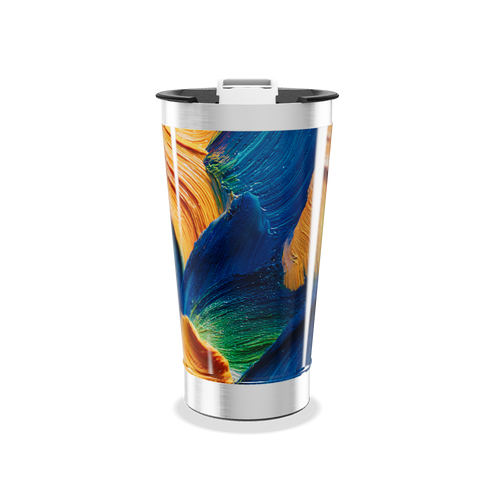 Copo Térmico - Estampa Colorida Abstrata