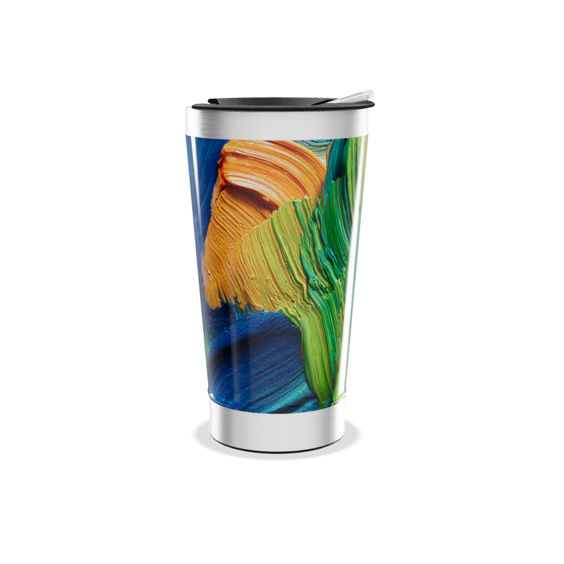 Copo Térmico - Estampa Colorida Abstrata