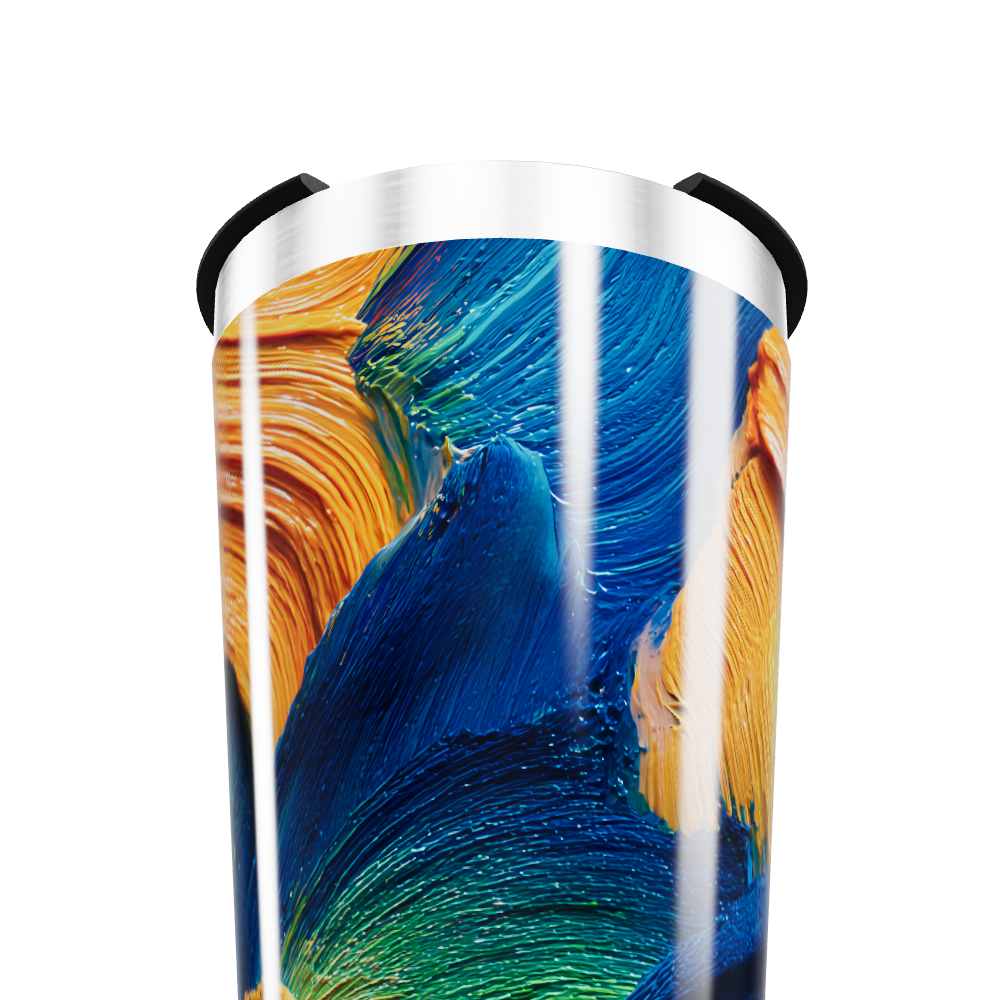 Copo Térmico - Estampa Colorida Abstrata