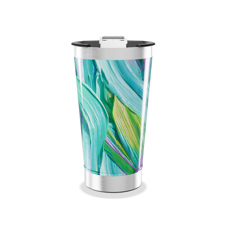 Copo Térmico - Estampa Pinceladas Coloridas