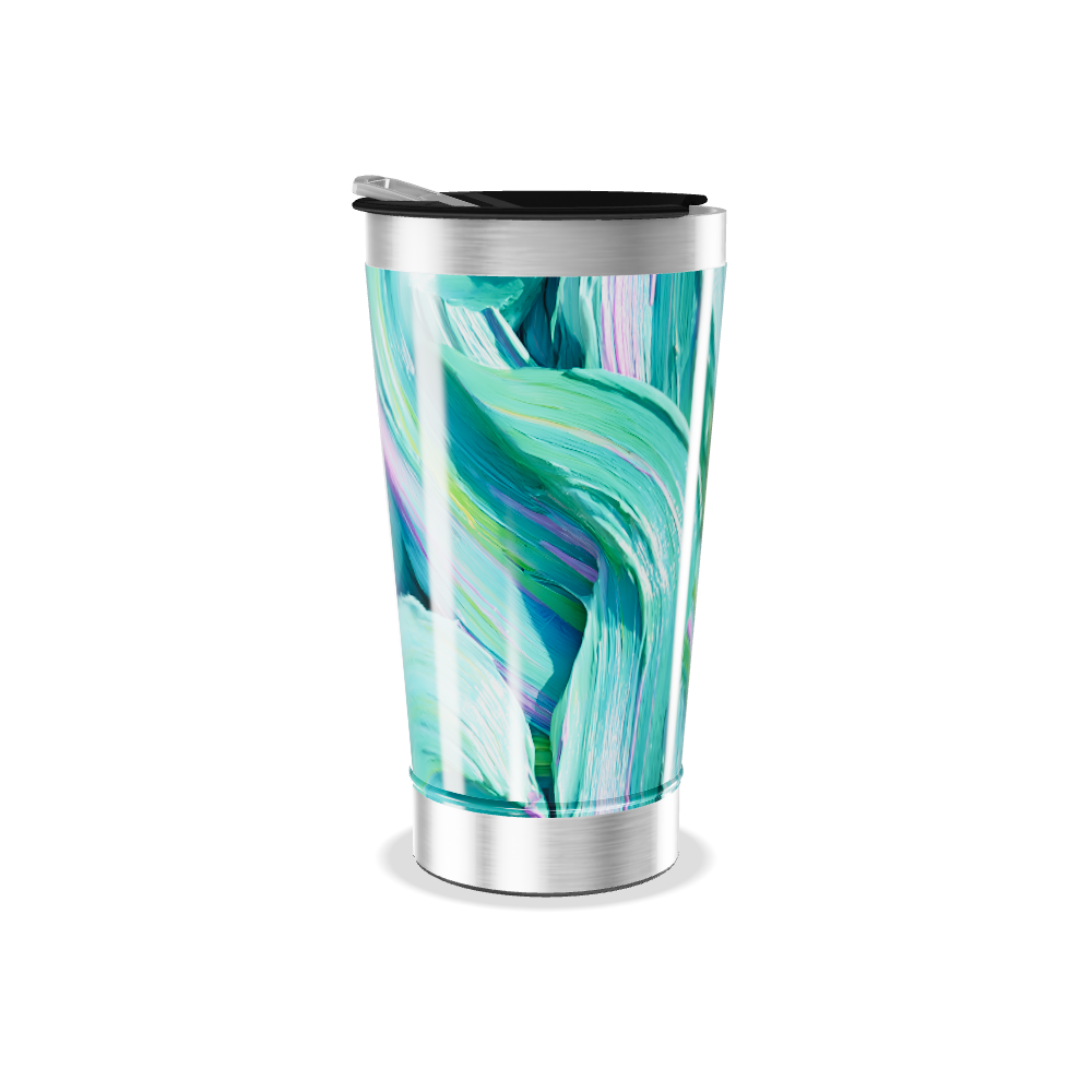 Copo Térmico - Estampa Pinceladas Coloridas