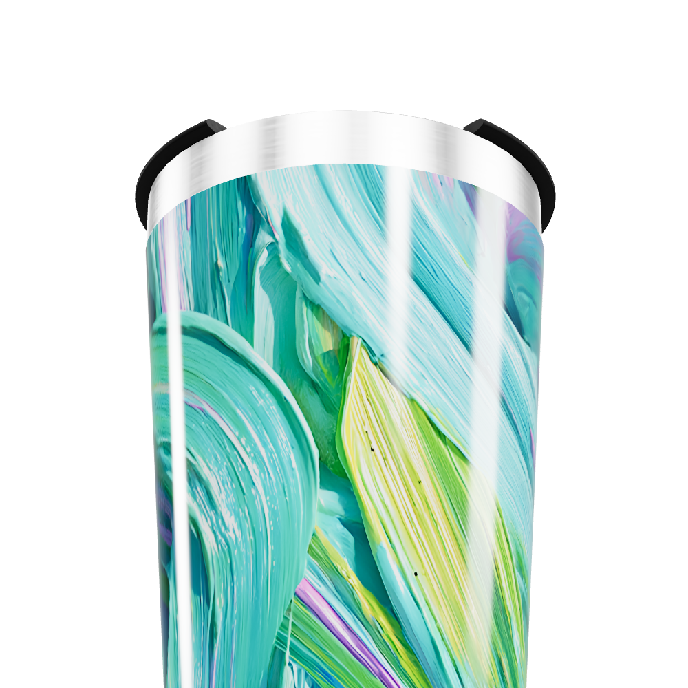 Copo Térmico - Estampa Pinceladas Coloridas