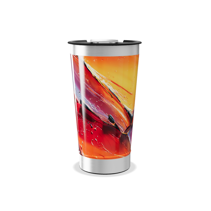 Copo Térmico - Estampa Abstrata Colorida