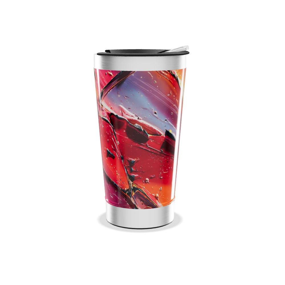 Copo Térmico - Estampa Abstrata Colorida