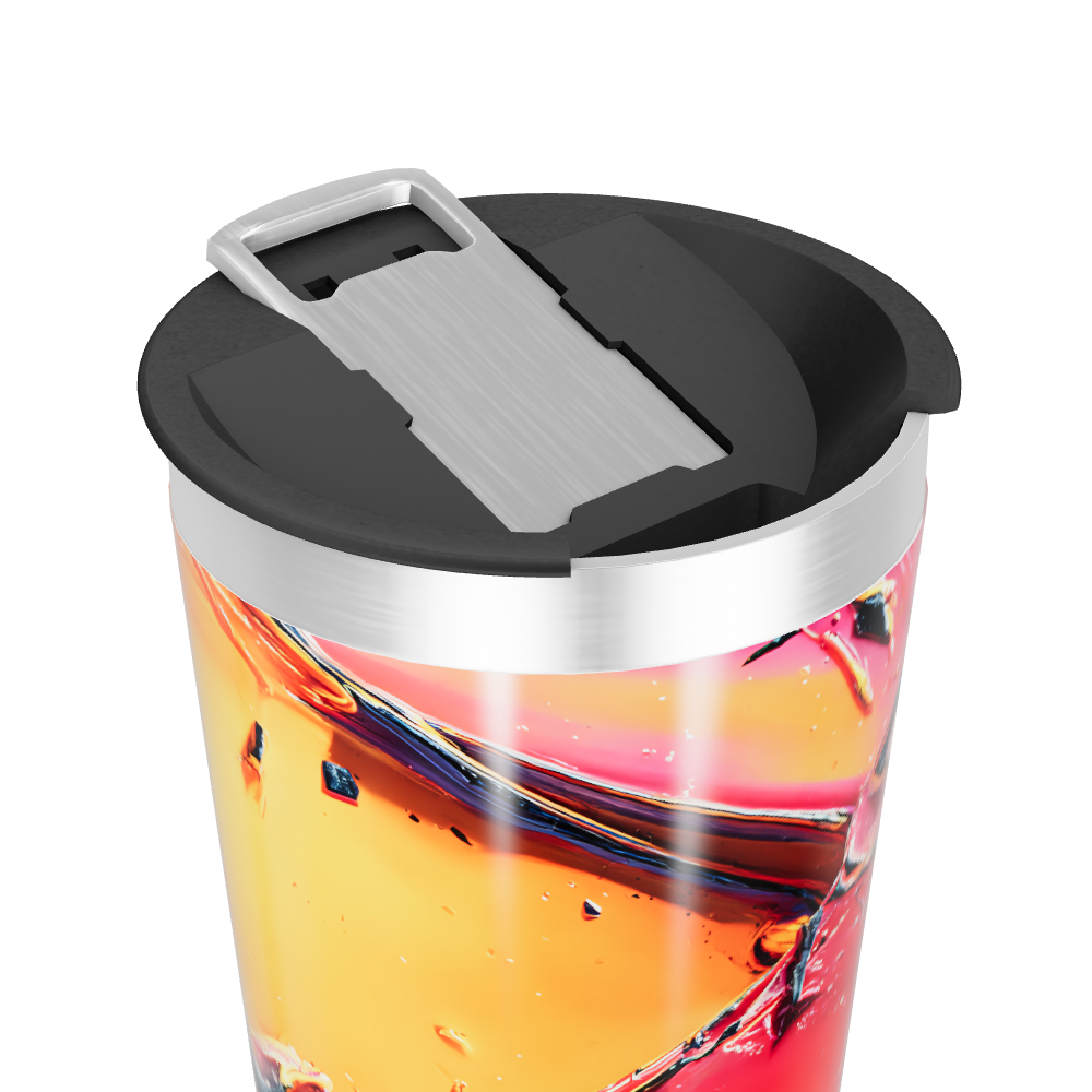 Copo Térmico - Estampa Abstrata Colorida