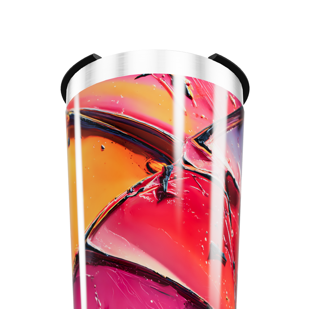 Copo Térmico - Estampa Abstrata Colorida