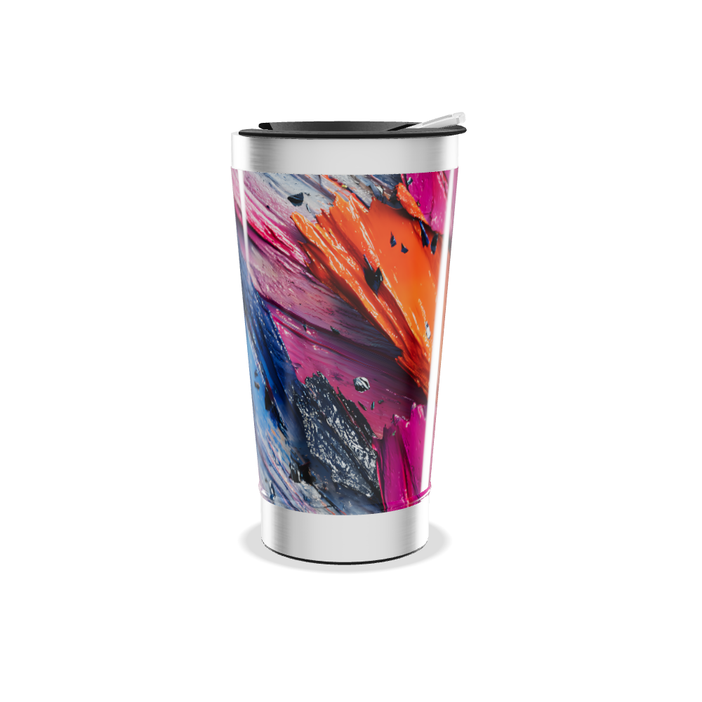 Copo Térmico - Estampa Abstrata Colorida
