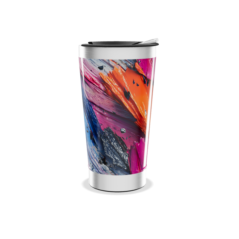 Copo Térmico - Estampa Abstrata Colorida