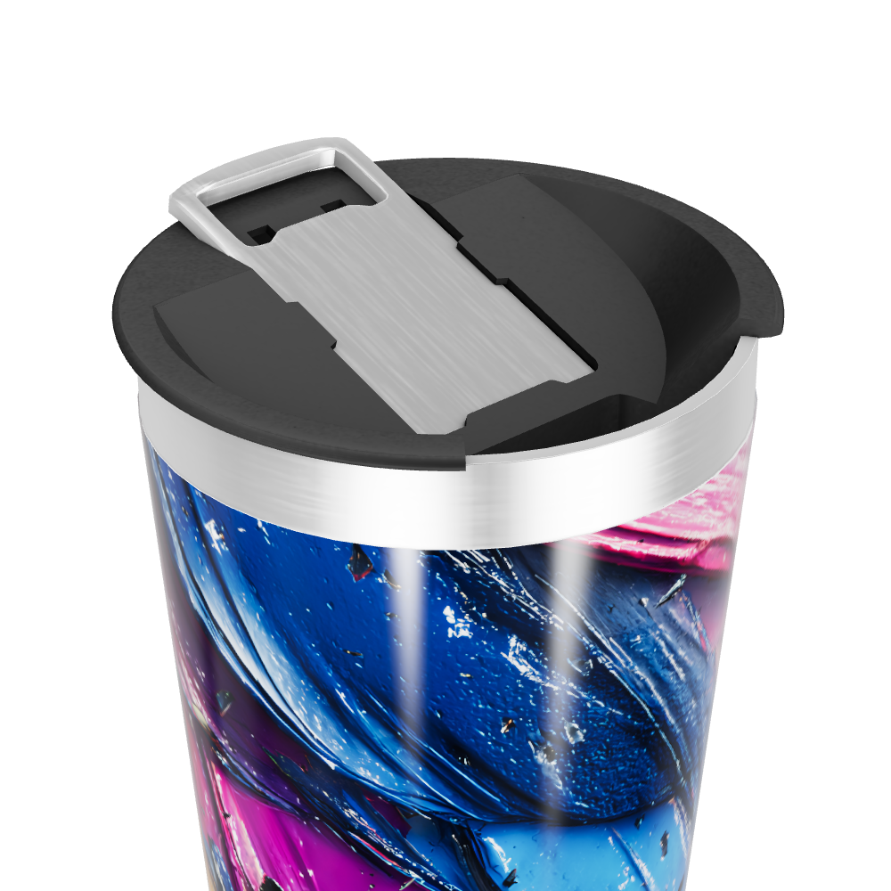 Copo Térmico - Estampa Abstrata Colorida