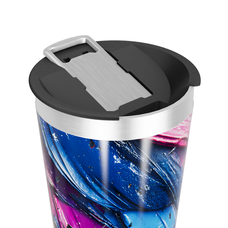 Copo Térmico - Estampa Abstrata Colorida