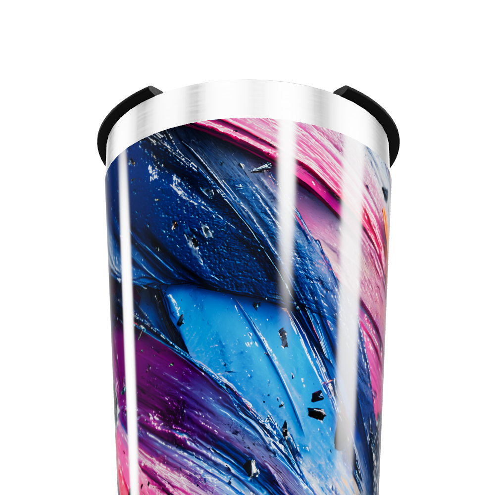 Copo Térmico - Estampa Abstrata Colorida