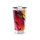 Copo Térmico - Estampa Abstrata Vermelha