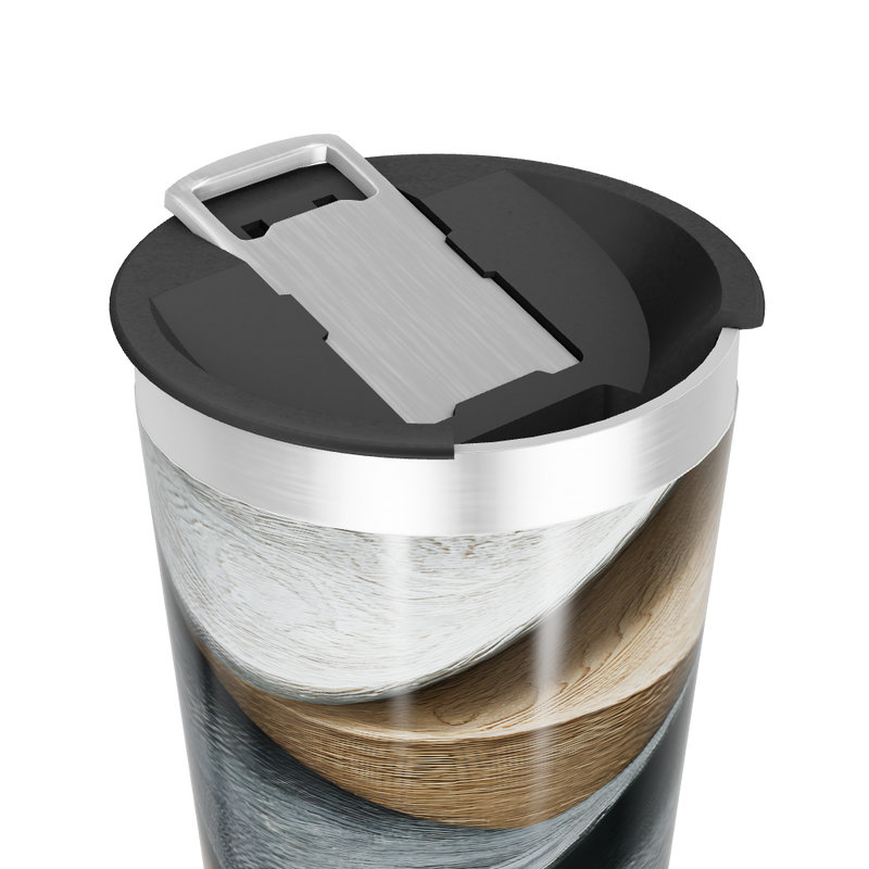 Copo Térmico - Madeira e Aço Inox