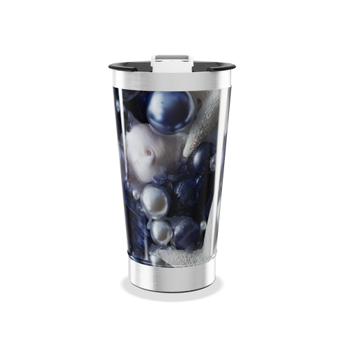 Copo Térmico - Design Perolado Azul