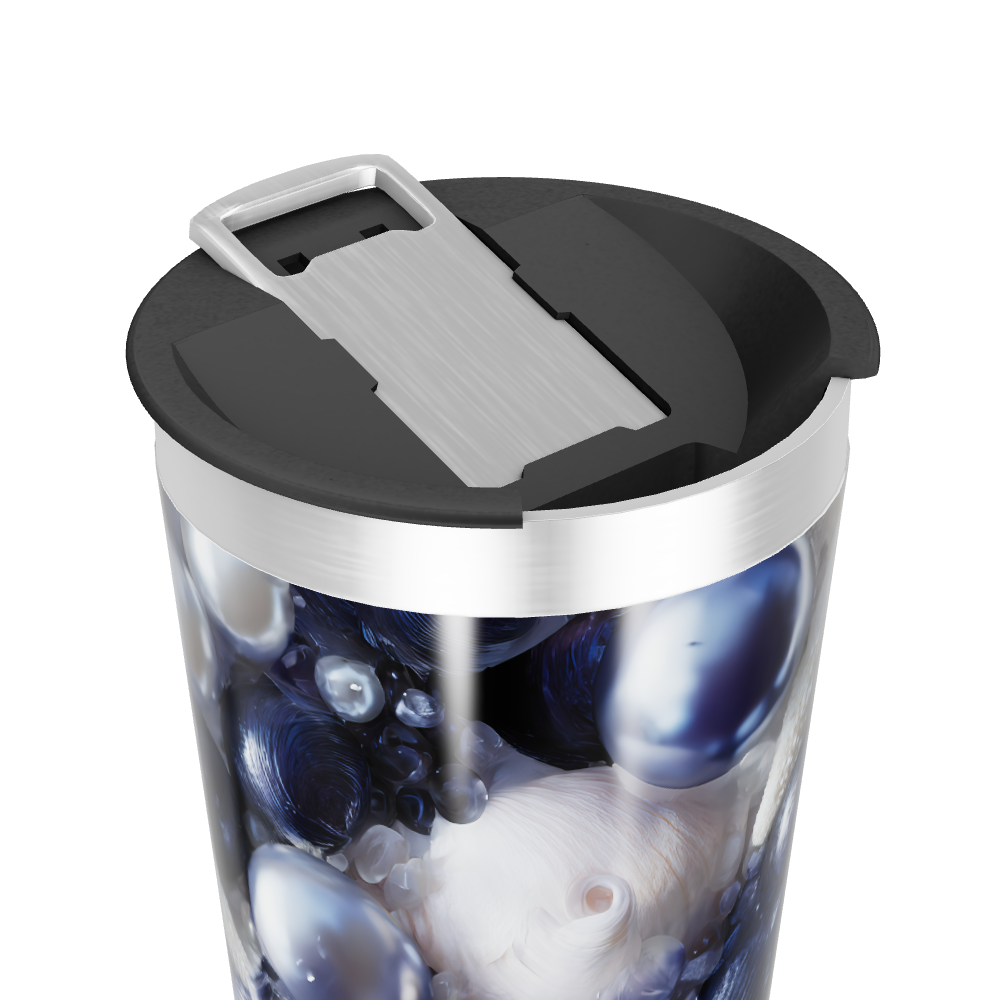 Copo Térmico - Design Perolado Azul