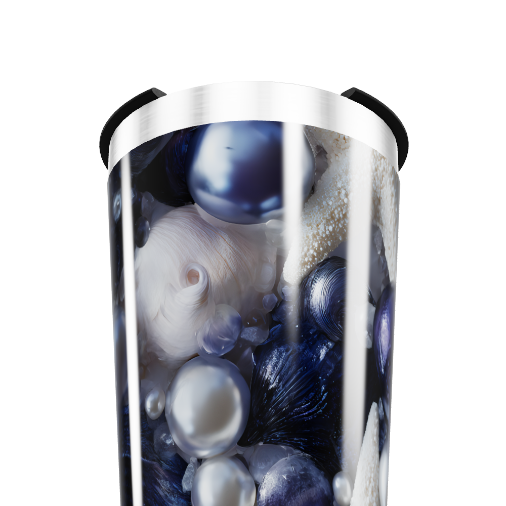 Copo Térmico - Design Perolado Azul