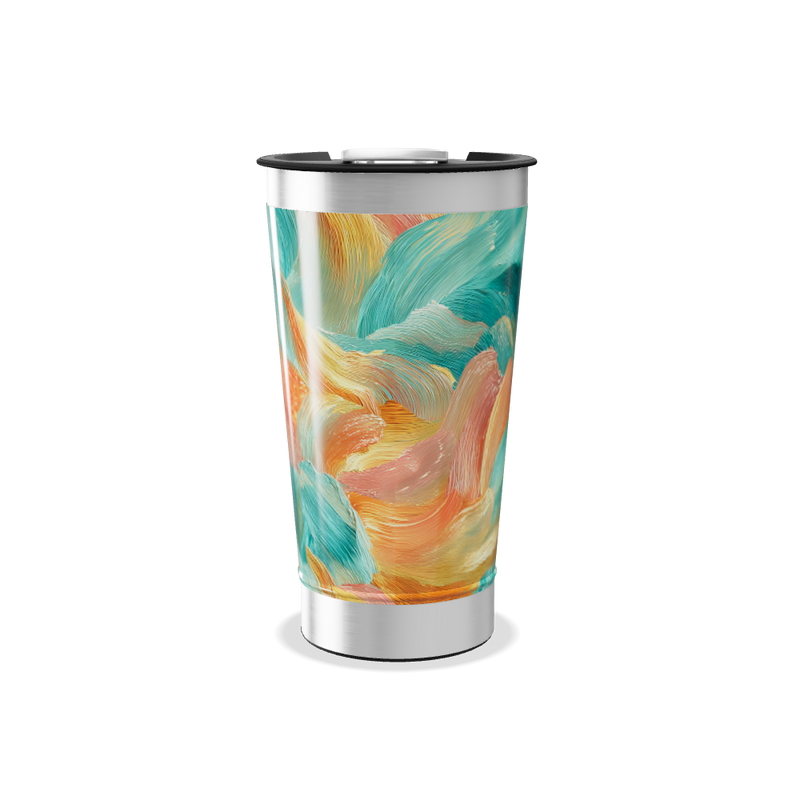 Copo Térmico - Estampa Artística Multicolorida