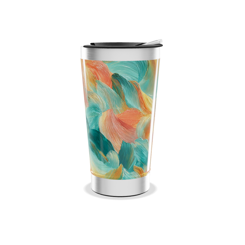 Copo Térmico - Estampa Artística Multicolorida