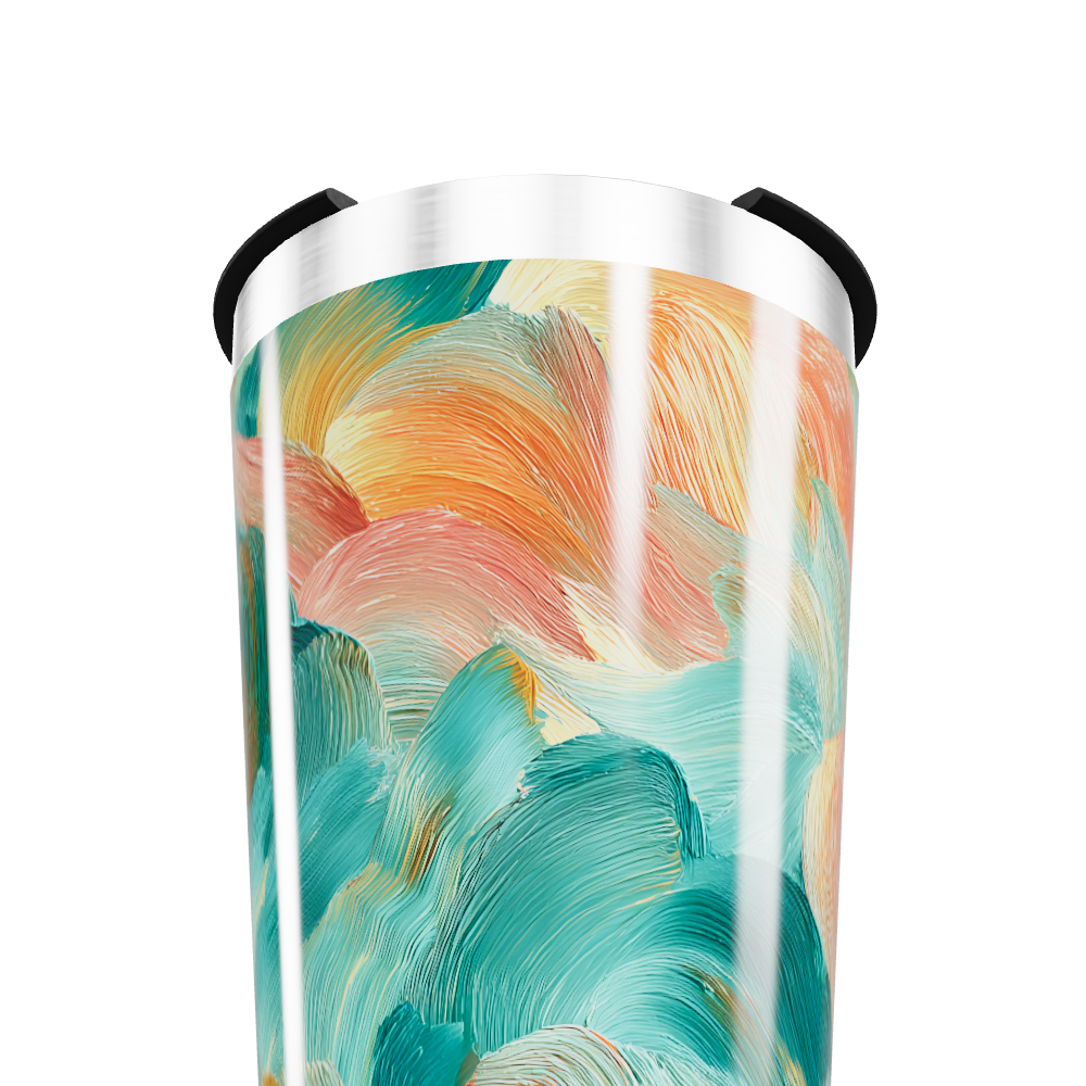 Copo Térmico - Estampa Artística Multicolorida