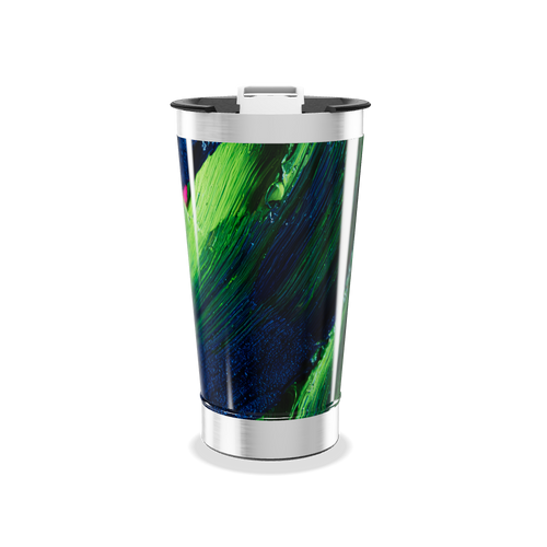 Copo Térmico - Estampa Azul Verde