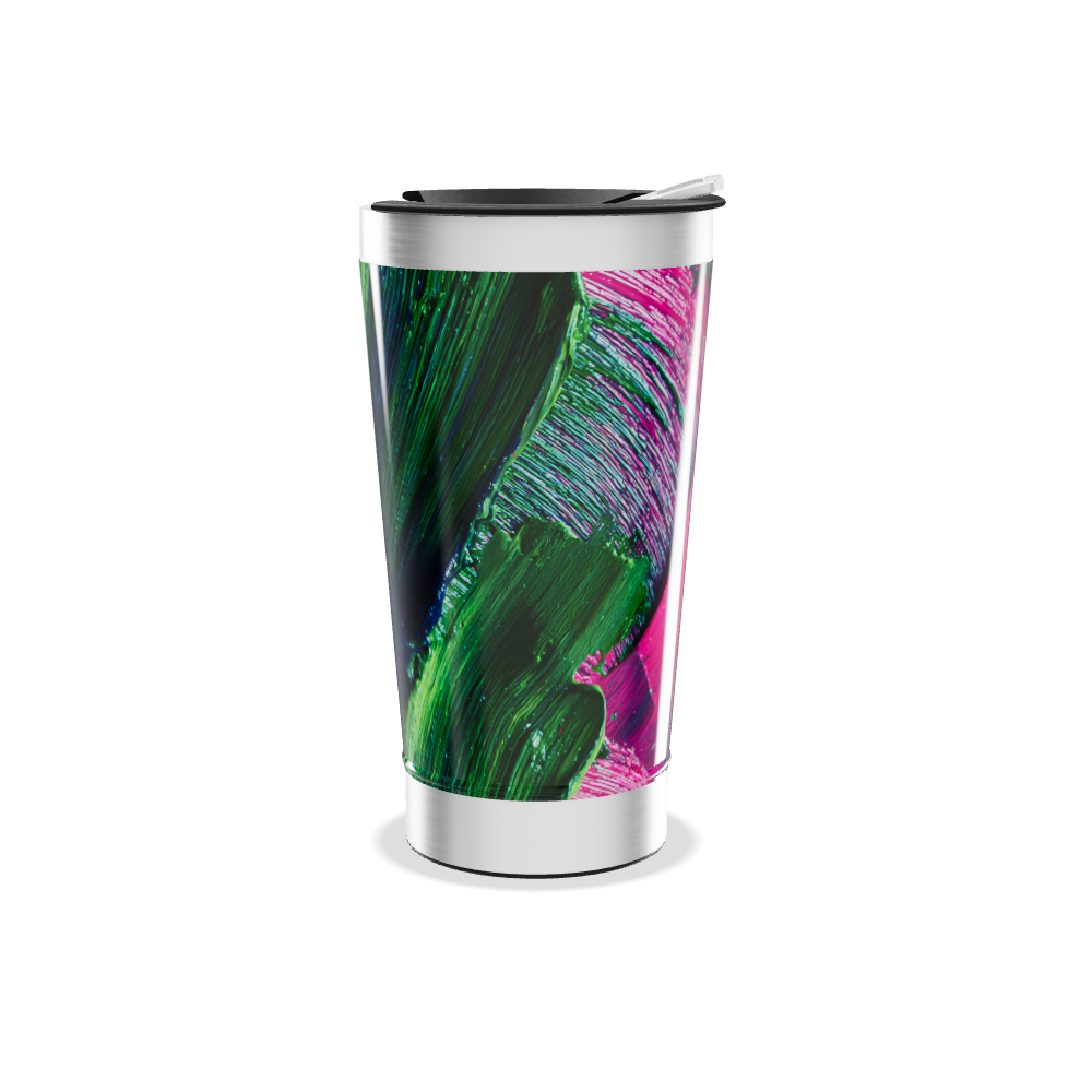 Copo Térmico - Estampa Azul Verde