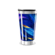 Copo Térmico - Azul com Estampa Abstrata