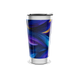 Copo Térmico - Azul com Estampa Abstrata