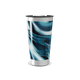 Copo Térmico - Estampa Ondulada Azul