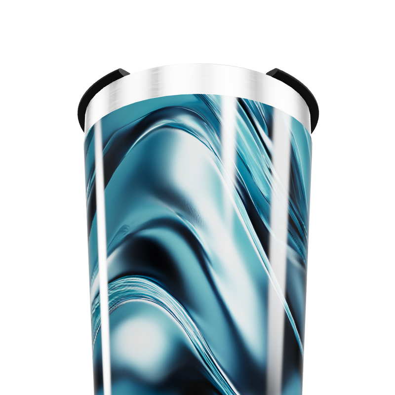 Copo Térmico - Estampa Ondulada Azul