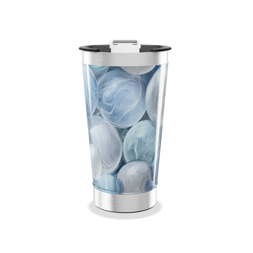 Copo Térmico - Design Esferas Azul
