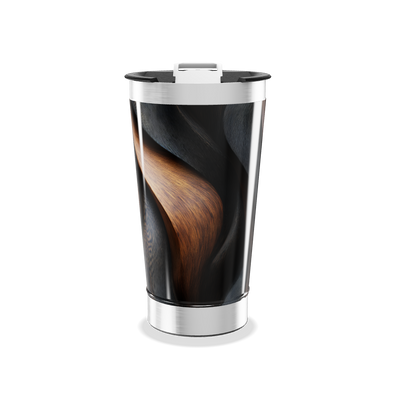 Copo Térmico - Estampa Abstrata Madeira