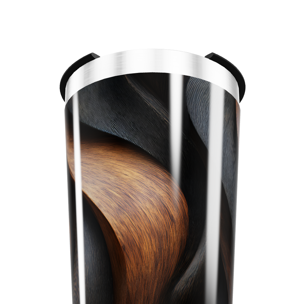 Copo Térmico - Estampa Abstrata Madeira