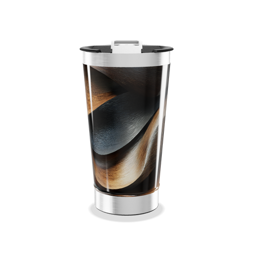 Copo Térmico - Estampa Abstrata Colorida