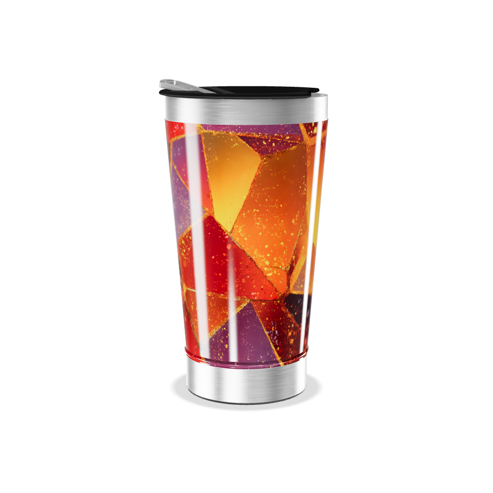 Copo Térmico - Estampa Geométrica Colorida