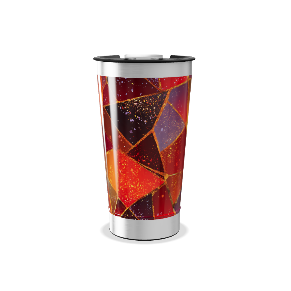 Copo Térmico - Estampa Geométrica Colorida