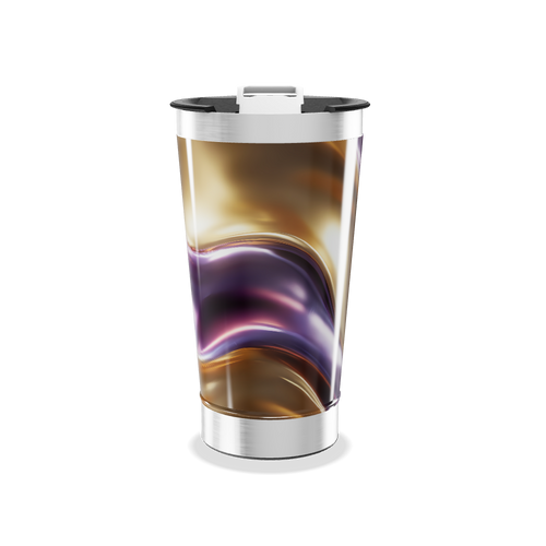 Copo Térmico - Efeito Mármore Colorido