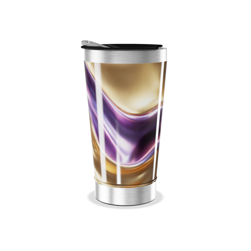 Copo Térmico - Efeito Mármore Colorido