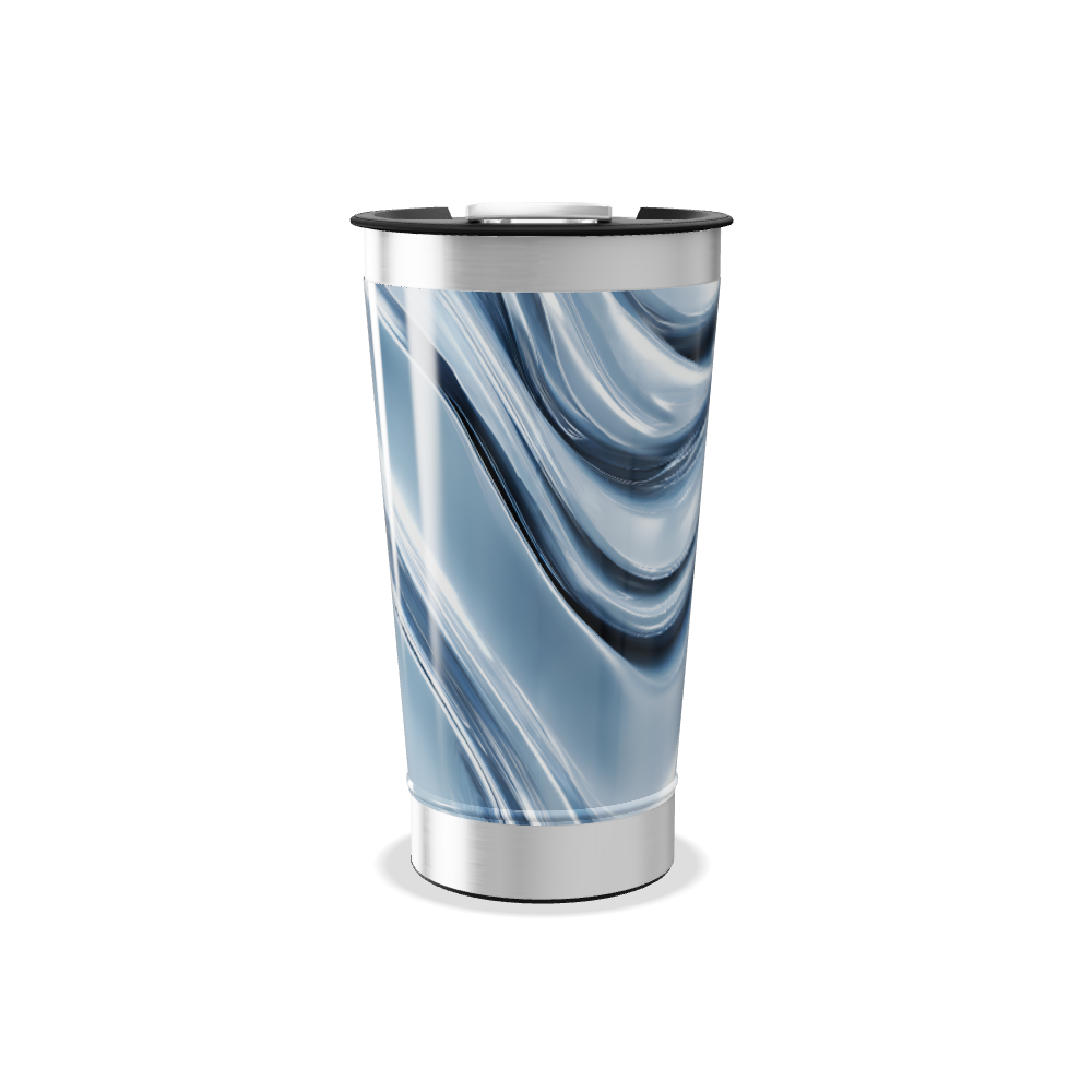 Copo Térmico - Azul Mármore Inox