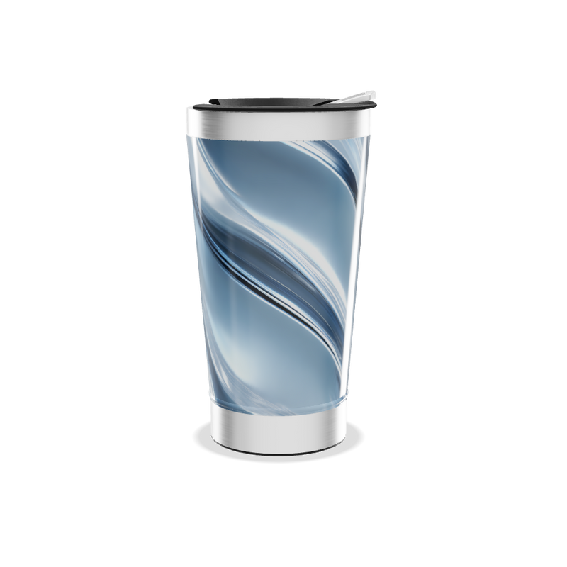 Copo Térmico - Azul Mármore Inox