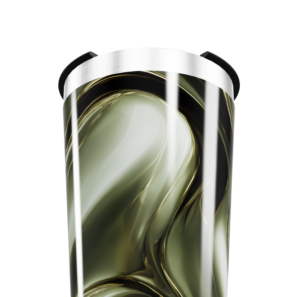 Copo Térmico - Verde Marmorizado Aço Inox