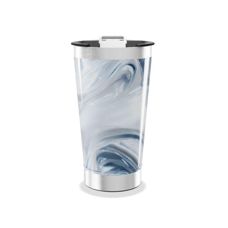 Copo Térmico - Mármore Azul Aço Inox