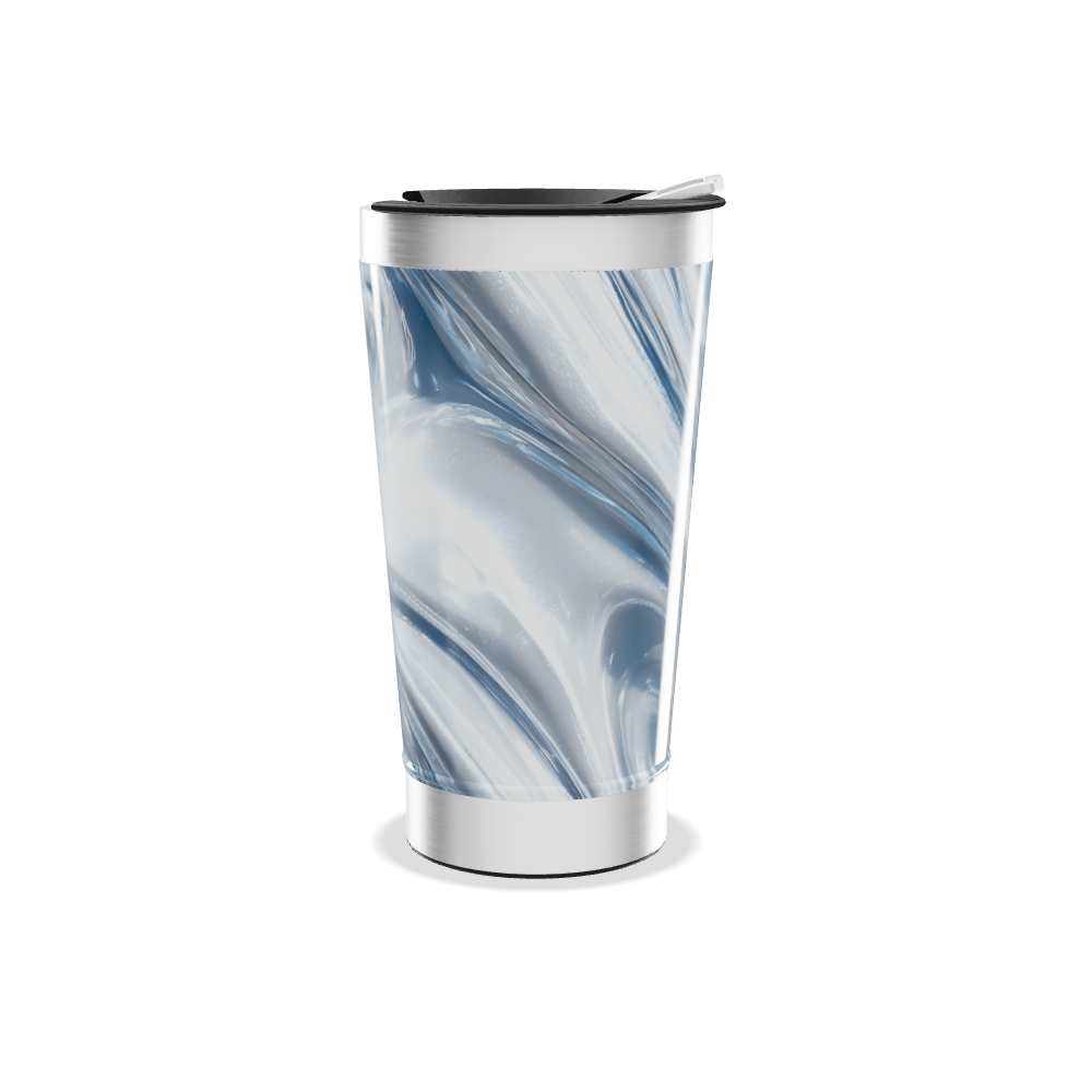 Copo Térmico - Mármore Azul Aço Inox