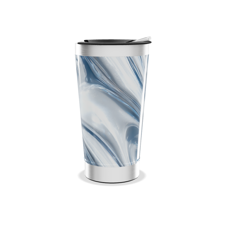 Copo Térmico - Mármore Azul Aço Inox