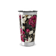 Copo Térmico - Caveira e Flores Preta