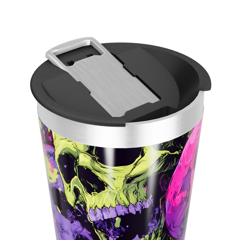 Copo Térmico - Estampa Caveiras Coloridas