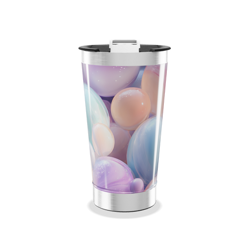 Copo Térmico - Bolhas Coloridas Pastel