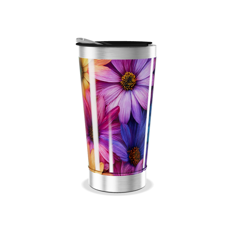 Copo Térmico - Flores Coloridas