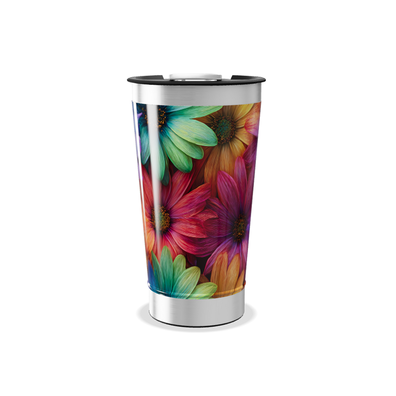 Copo Térmico - Flores Coloridas