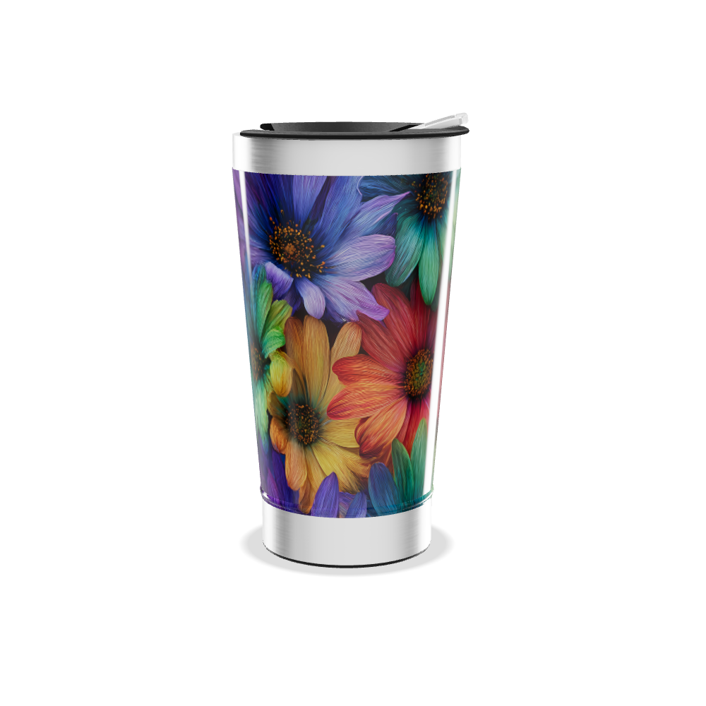 Copo Térmico - Flores Coloridas