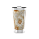 Copo Térmico - Flores Bege